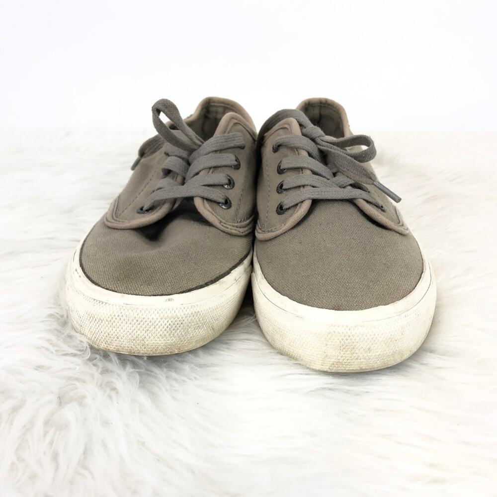 Levi’s 5.5 Womens Taupe Lace-up Canvas Sneakers - Picture 5 of 8